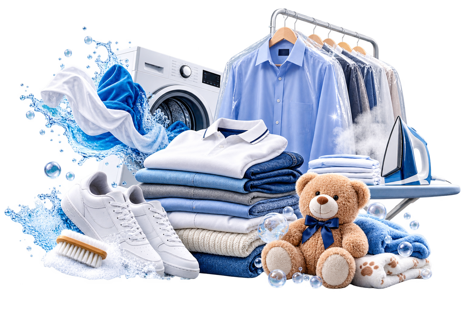 Prendas limpias, planchado y tintorería de Máster Clean